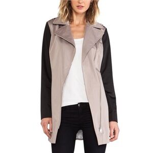Soia & Kyo Two Toned Cotton Blend Trench Coach